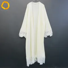 ローズティアラ Rose Tiara カーディガン ロング 花 レース 大きいサイズ レディース [a969624]