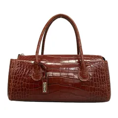 GINZA Kanematsu(ギンザカネマツ) ハンドバッグ - ボルドー 型押し加工 レザー