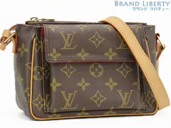 【美品】ルイヴィトン　LOUIS VUITTON　モノグラム　ヴィバ シテ PM　斜め掛け ショルダーバッグ　ショルダーポーチ　ポシェット　ダークブラウン　M51165