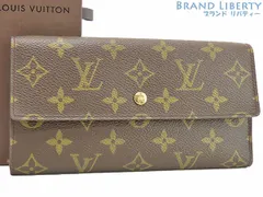【未使用】ルイヴィトン　LOUIS VUITTON　モノグラム　ポルトトレゾール インターナショナル　三つ折り長財布　ダークブラウン　M61215 M61217