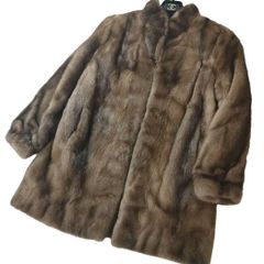 デミバフミンク ファーコート リアルファー 本毛皮 貂 アウター毛色