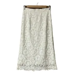 Mystrada(マイストラーダ) ロングスカート サイズ36 S レディース - アイボリー レース