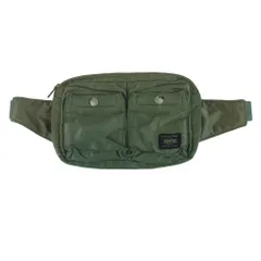 PORTER ポーター タンカー ウエストバッグ ウエストポーチ ボディバッグ 日本製 モスグリーン系【中古】
