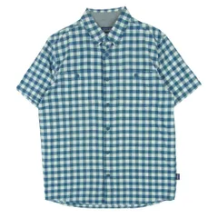 patagonia パタゴニア 15SS 53195 チェック 半袖 シャツ 中国製 ブルー系 ホワイト系 M【中古】