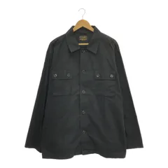 WACKO MARIA ワコマリア サイズXL ARMY SHIRT アーミーシャツ ミリタリーシャツ コットン 日本製 BLK ブラック 黒