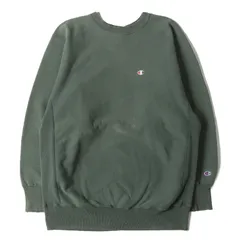 Champion vintage チャンピオン スウェット グリーン サイズ:XXL | USA製 刺繍タグ | 90s 目付き リバースウィーブ スウェットシャツ | 90年代 ヴィンテージ 古着 | トップス トレーナー 【メンズ】【中古】