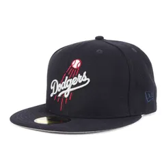 【新品】NEW ERA ニューエラ キャップ サイズ:7 3/4(61.5cm) | HOMEGAME別注 ロサンゼルス・ドジャース 40周年記念モデル ベースボールキャップ | ネイビー 紺 | ブランド 帽子【メンズ】