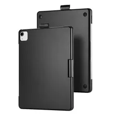 F109ATS iPad Air 11inch 2024年版/Air5用 Bluetooth ワイヤレス キーボード ハード ケース ノートブックタイプ マウスパッド付 七彩バックライト付 オートスリープ機能(黒、シルバー、ローズゴールド)3色選択