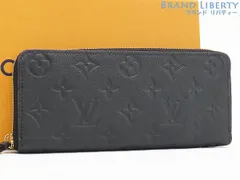 【新品同様】ルイヴィトン　LOUIS VUITTON　モノグラム アンプラント　ポルトフォイユ クレマンス　ラウンドファスナー長財布　ノワール ブラック　M60171　