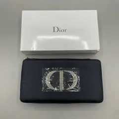 新品未使用　Christian Dior クリスチャンディオール　化粧ポーチ　バニティ　コスメ　小物入れ　収納　ロゴ　レザー　黒　ブラック