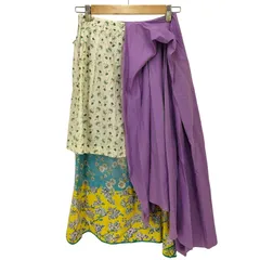 ユーズドフルギ USED古着 {{RENATA BRENHA}} 22SS デザイン切替ラップスカート レディース  SMALL