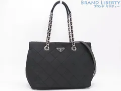 【未使用】プラダ　PRADA　TESSUTO IMPUNTU テスート インプントゥ　2WAY キルティング　チェーン ショルダートートバッグ　斜め掛け ショルダーバッグ　NERO ブラック　ナイロン　1BG740