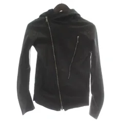 ノーノーイエス No,No,Yes ! ライダースジャケット アウター レザー シングル フード ジップアップ XS 黒 ブラック NNY-1121 /XZ