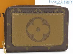 【外超美品】ルイヴィトン　LOUIS VUITTON　モノグラム リバース　ポルトフォイユ ルー　二つ折り財布　コンパクト財布　ダークブラウン ブラウン　M81461