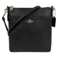 COACH(コーチ) ショルダーバッグ キット メッセンジャー クロスボディ 41320 黒 ストラップ着脱可 レザー