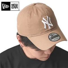 NEW ERA ニューエラ 9TWENTY キャップ ヤンキース カーキ × ホワイト メンズ レディース ユニセックス MLB 帽子 調整可能 定番 人気 14525113