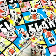 専用★ドクロ⭐︎ミニ裏毛ニット生地（C）