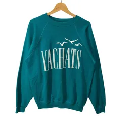 80's vintage 80年代 ヴィンテージ Hanes ヘインズ スウェット トレーナー フロントプリント USA製 Lサイズ グリーン