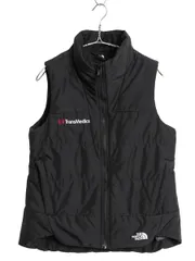 【お得なクーポン配布中!】 US企画 ノースフェイス 中綿 ナイロン ベスト レディース S アウトドア 重ね着 前開き フルジップ キルティング 企業 ハイネック ブラック