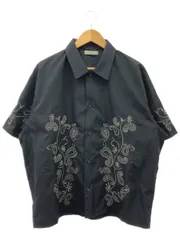 JOURNAL STANDARD relume (ジャーナルスタンダードレリューム) エンブロイダリー ペイズリー 半袖シャツ ブラック L
