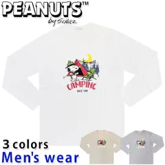 スヌーピー 長袖 Tシャツ メンズ PEANUTS 犬 プリント グッズ S1251-07SPA
