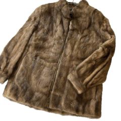 デミバフミンク ファーコート リアルファー 本毛皮 貂 アウター L