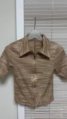 ザオープンプロダクト 半袖 ジップアップ