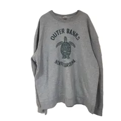 ノースカロライナ ウミガメ プリント スウェット トレーナー ボンジュラス グレー 長袖