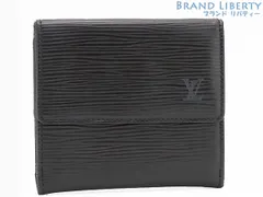 【超美品】ルイヴィトン　LOUIS VUITTON　エピ　ポルトモネ ビエ カルトクレディ　Wホック財布　両面財布　コンパクト財布　エリーズ　ノワール ブラック　M63482