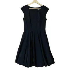 TO BE CHIC(トゥービーシック) ワンピース サイズ40 M レディース - ダークネイビー クルーネック/ノースリーブ/ひざ丈/バルーンワンピース