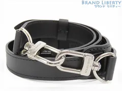 【ほぼ新品】ルイヴィトン　LOUIS VUITTON　ショルダーストラップ　調整可能　ブラック　レザー