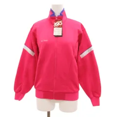 アシックス asics タグ付き レディーストレーニングシャツ ジャケット ブルゾン ジャージ L ピンク /JS ■GY60