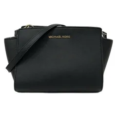 MICHAEL KORS(マイケルコース) ショルダーバッグ - 黒 ストラップ着脱可/斜めがけ/ミニバッグ レザー