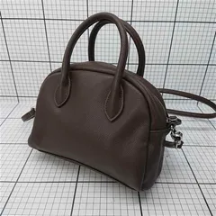 ◇ Θ トプカピ TOPKAPI エフォル EFOLE レザー 2WAYハンドバッグ ブラウン系 レディース E  【1601070001110】