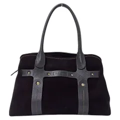 フェラガモ Ferragamo バッグ レディース ブランド トートバッグ スエード ブラック 黒 肩掛け おしゃれ 通勤 通学 【中古】