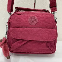 9333　KIPLING キプリング　2way　3way　ショルダーバッグ　リュックサック　ミニリュック　ハンドバッグ　チャーム付き　モンキー　ゴリラ　ポケット多数　カードポケット　カード収納　ワインレッド　エンジ　ボルドー