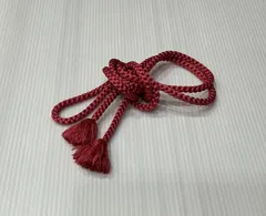 帯締/美品/丸組/ピンク/9244