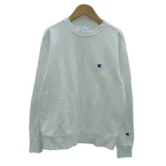 チャンピオン CHAMPION スウェット トレーナー クルーネック 長袖 ロゴ刺繍 M オフホワイト /HO36 ■GY58