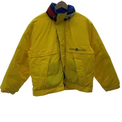 TOMMY HILFIGER　ダウンジャケット　ナイロンジャケット　フルジップ　ハイネック　無地　ワンポイント　刺しゅう　古着　/1904