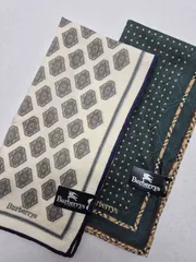 【新品】Burberrys メンズハンカチ セット 50㎝以上 やや大判サイズ