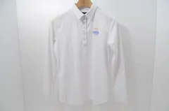 中古 レディース キャロウェイ Callaway 長袖ポロシャツ L 白 ホワイト キャロウェイ シンプル