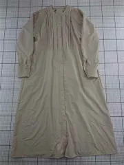 ◇ ⊂ ショップティーケー SHOP TK バンドカラーロングシャツワンピース ベージュ系 M レディース E  【1512220059847】