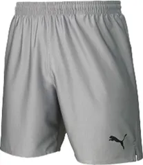 プーマ PUMA サッカー LIGA ゲームパンツ コア メンズ 男性 フットサル ハーフパンツ 半ズボン ショートパンツ 吸水速乾 ドライ 試合 練習 部活 クラブ活動 サークル  729969 14 シルバー×ブラック