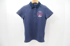 中古 レディース キャロウェイ Callaway 半袖ポロシャツ M 紺 ネイビー シンプル