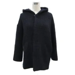 ジャーナルスタンダード JOURNAL STANDARD コート ミドル丈 チェック柄 ウール フード付き 紺 ネイビー /MA8 ■GY58