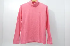 中古 レディース バーバリー BURBERRY 長袖シャツ 2(M) 赤×白 タートルネックカットソー ボーダー