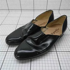 ◇ Θ ハルタ Haruta スポック Spock メンズ レザーシューズ ブラック系 26cm E  【1601070001288】