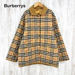 90s Burberrys ヴィンテージ バーバリー 定番カラー ノバチェック ホースロゴ スナップボタン ウール キルティング ジャケット ベージュ 大きいサイズ ユニセックス