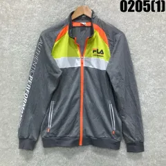 フィラ FILA グレー/蛍光 トラック ジャケット