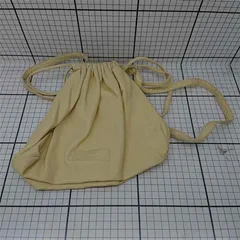 ◇ Θ メゾンスペシャル MAISON SPECIAL 巾着型レザーショルダーバッグ 2WAY ベージュ系 レディース E  【1601070004494】